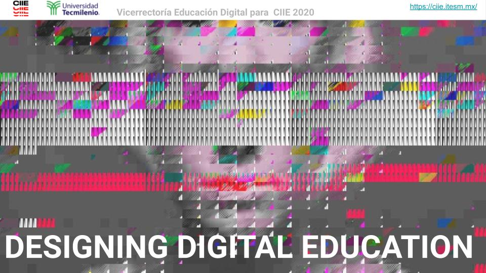 Designing Digital Education, in CIIE 2020